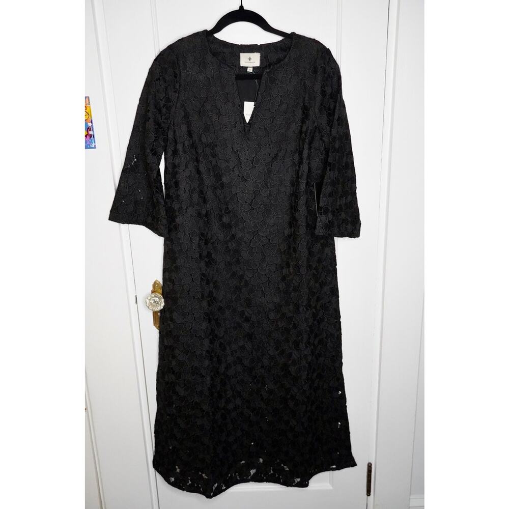 Tuckernuck Jamie Black V-Neck Lace Dress Sz XS NWT - Picture 3 of 5